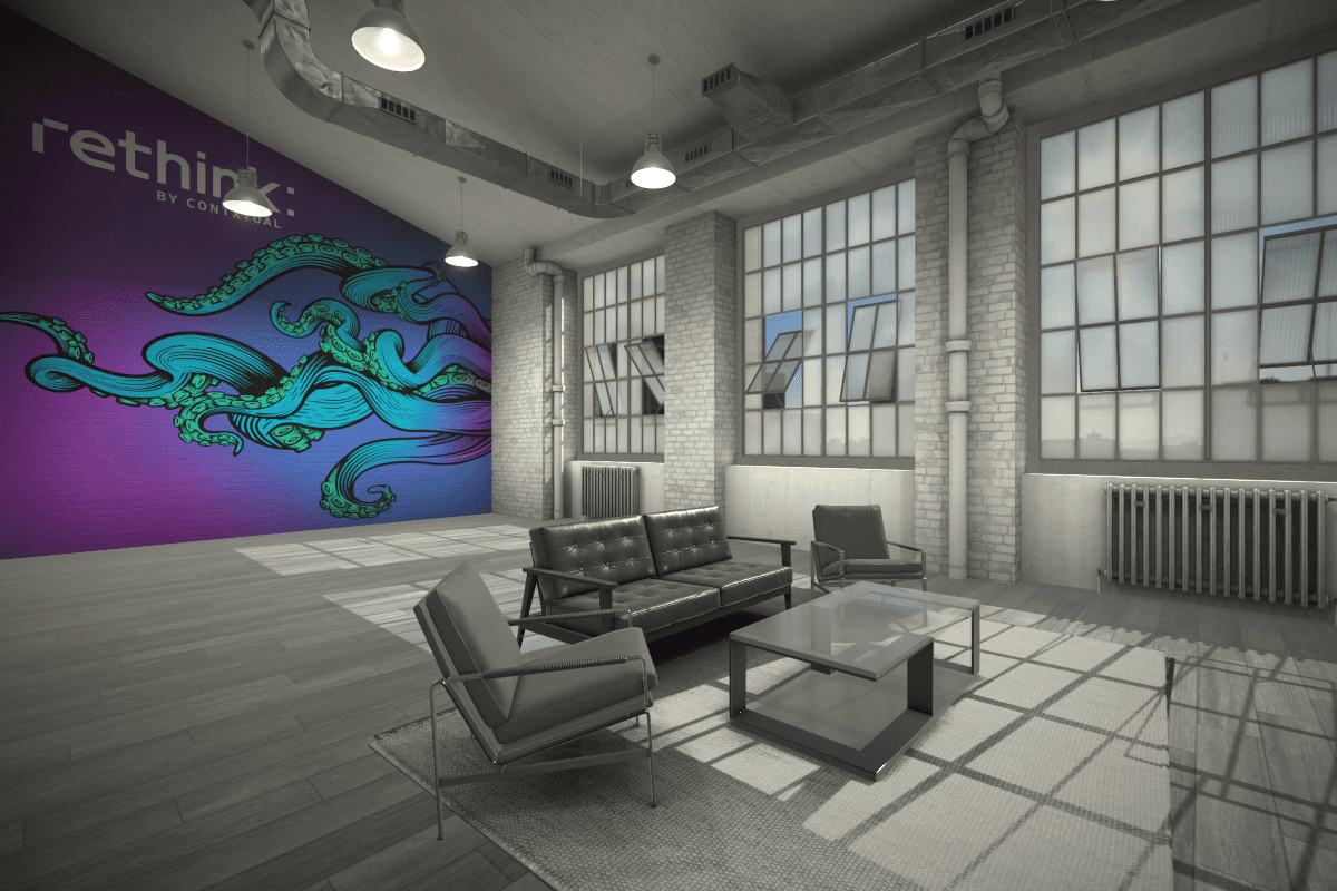 A reTHINK studio space set up for onboarding a new team